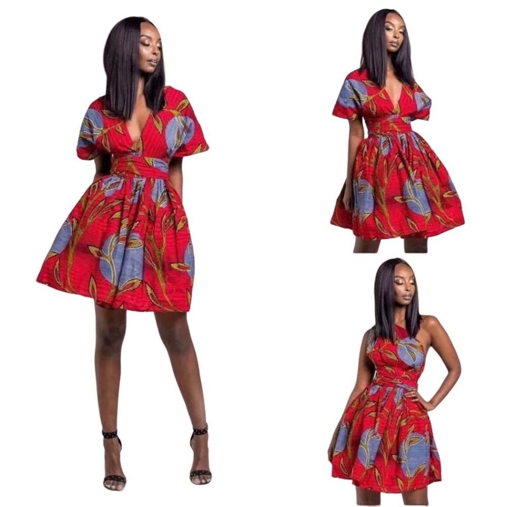 African Print Infinity Dress - Picture 6 of 10